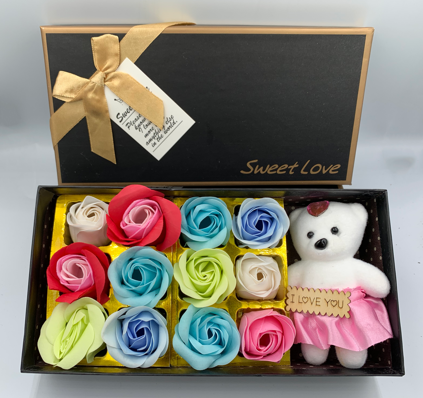 Soap Flowers, Rose Flower Body Soap Floral Scented Petal Bath Best Gift for Valentine's Day, Mother's Day, Christmas, Birthday, Wedding (12 PCS)