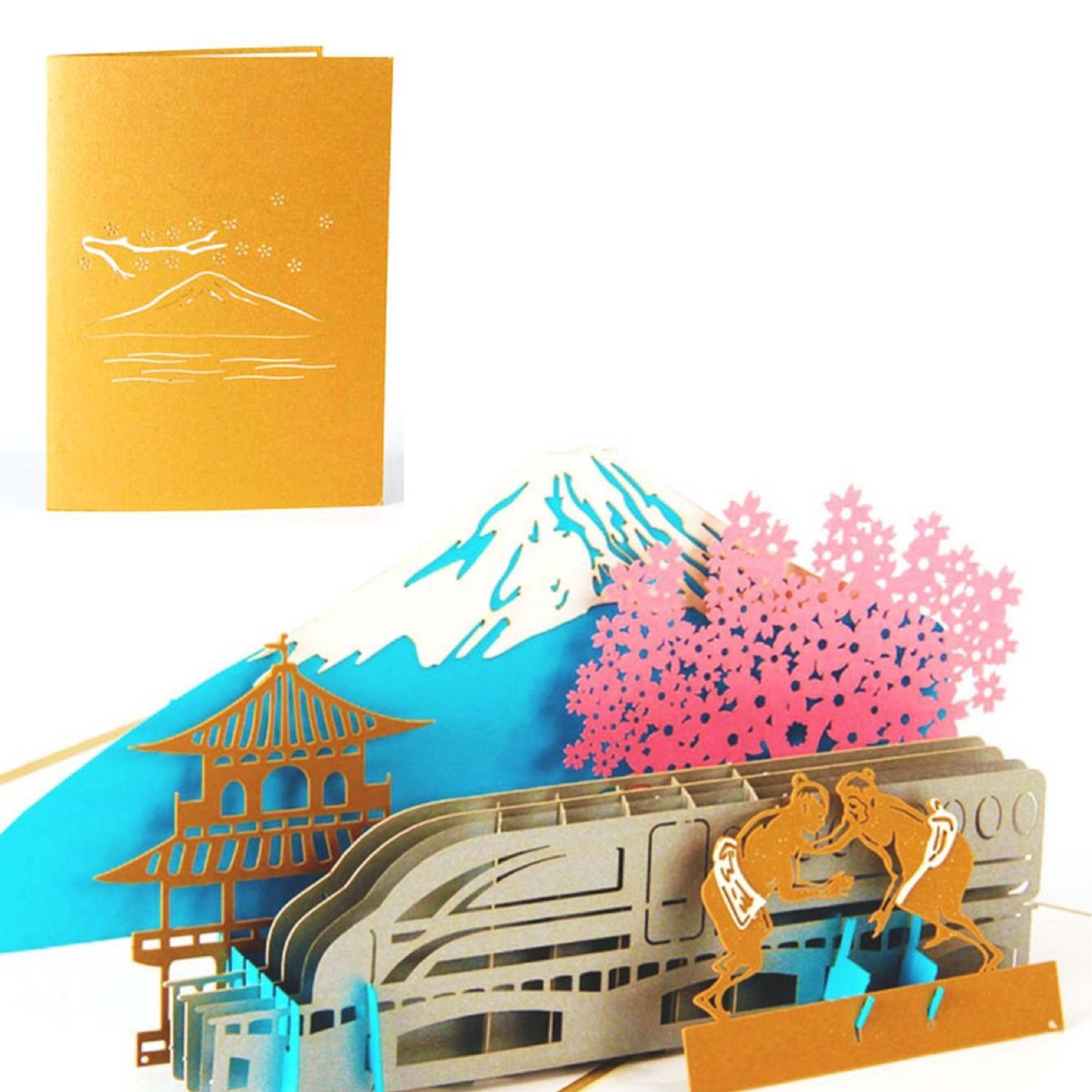 A1 - Japan Fujiyama building 3d card