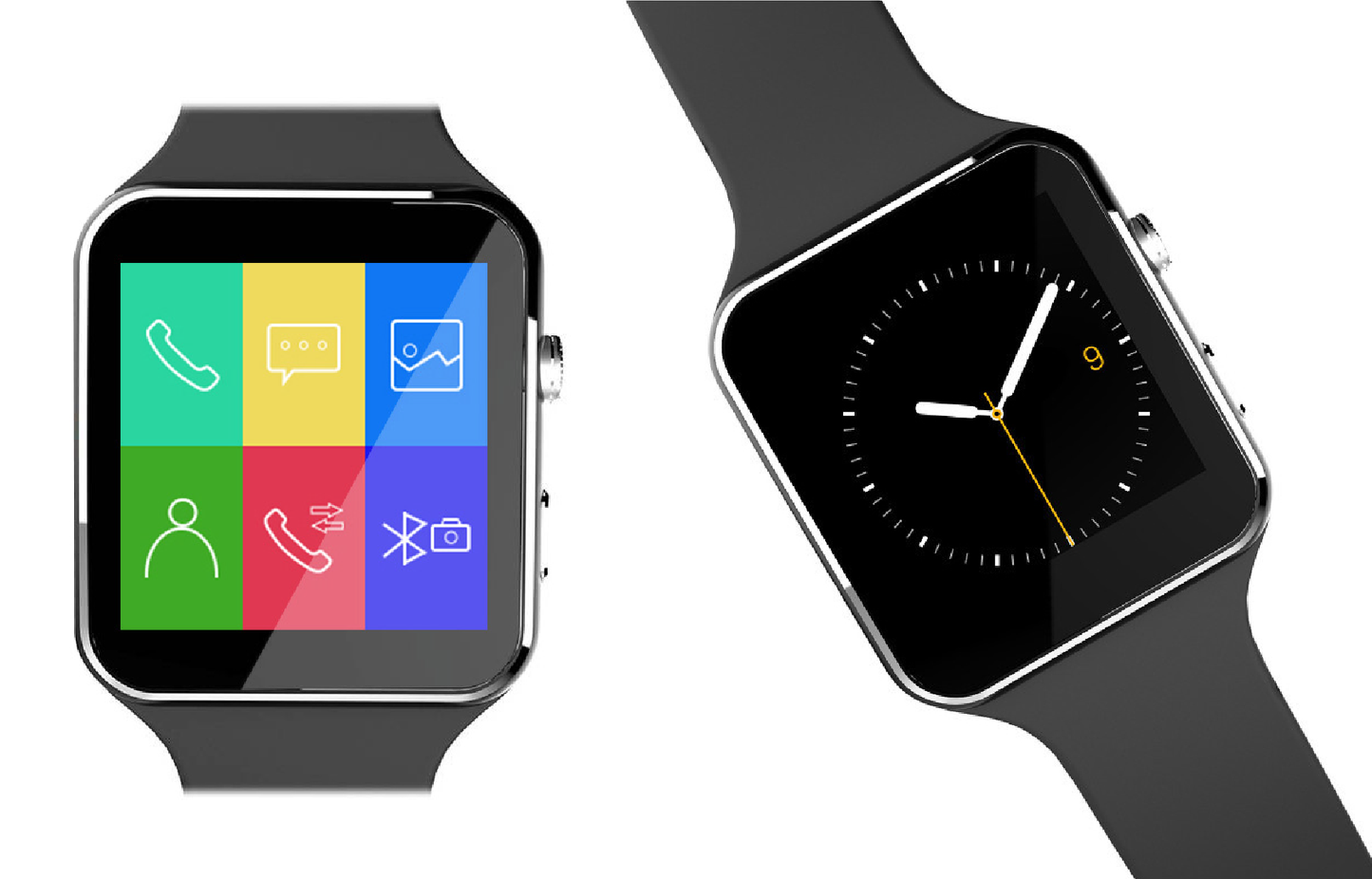 K - Bluetooth touchscreen Smartwatch For Android and IOS White Box