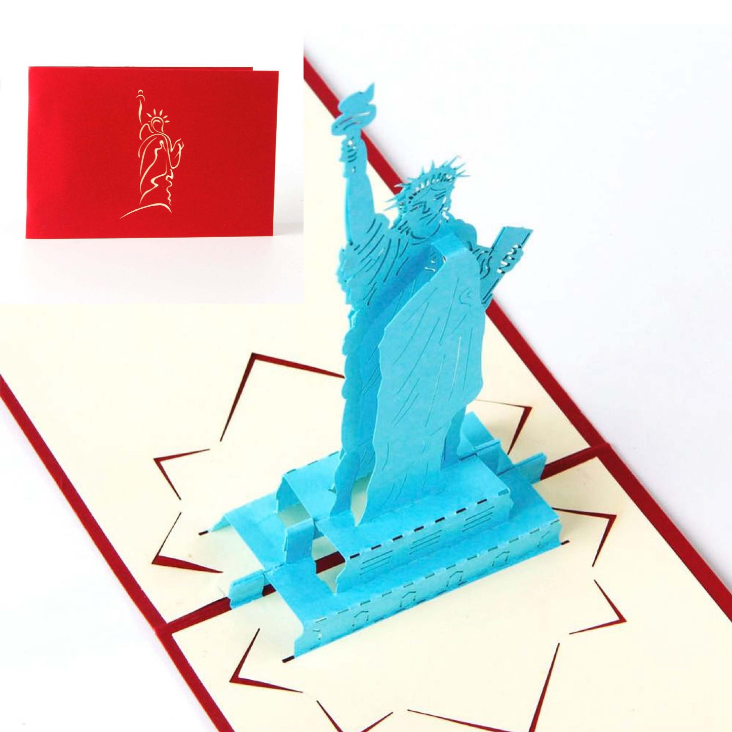 A2 - Statue Liberty 3D Pop Up Cards For Every Occasions