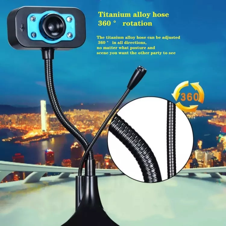 N - HD Webcam 480P 720P  1080P Portable Digital Camera Plug And Play Free Driver High Precision Glass Lens