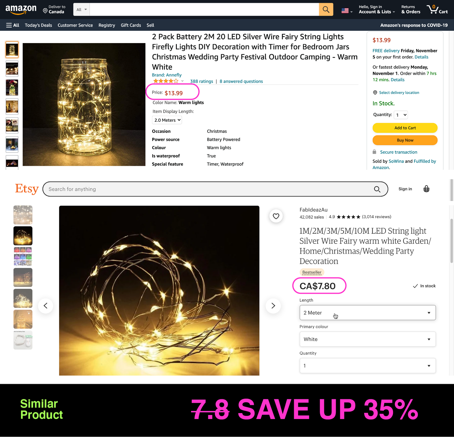 J - Battery 2M LED String lights Fairy lights For Home Christmas New Year Party Wedding Decoration Photo Clip Holder light