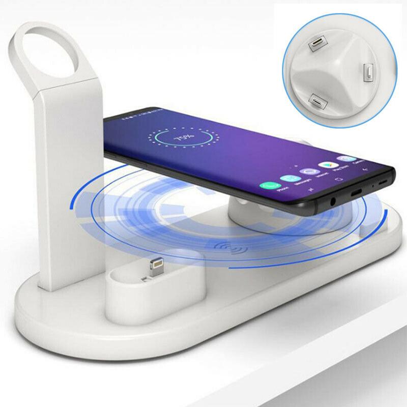 K - 4 in 1 Wireless Charger 15W Fast Charging Station for phones Android AirPods Apple Watch