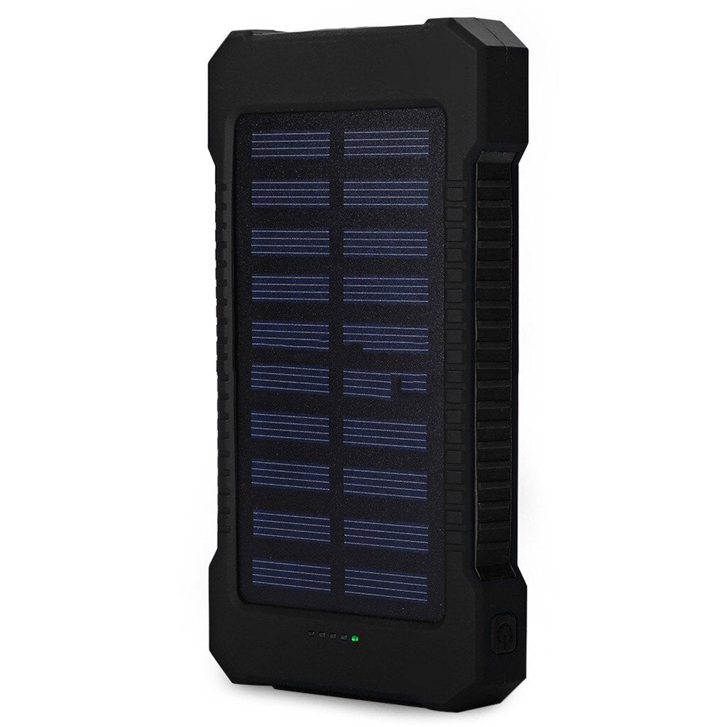 K - 20000mah 2 USB Ports Long Lasting High Capacity Solar Charger Power Bank