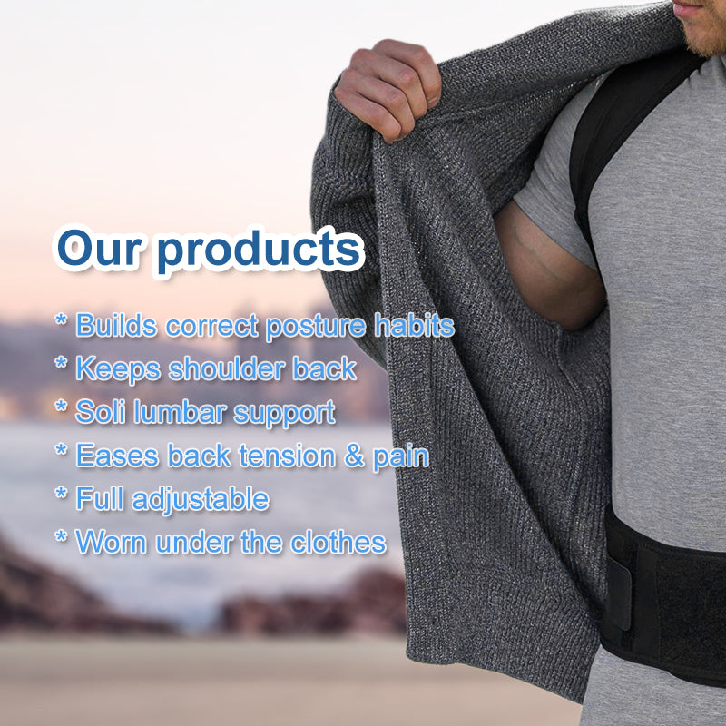 Posture Corrector Adjustable Full Upper And Lower For Man And Woman Back Support Helps Promote Proper Posture