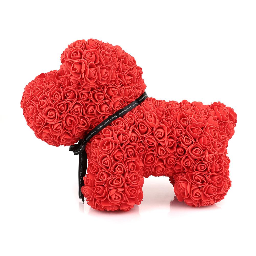 Eternal Rose Puppy LIMITED EDITION Dog Handmade Foam Teddy Bear Gift