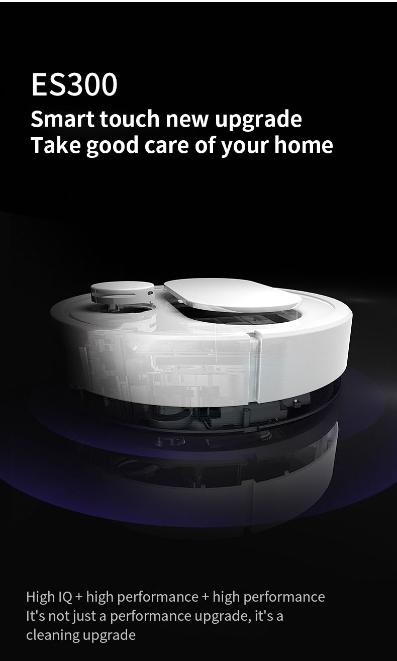 P - ES300 With Mobile App for Remote Control Automatic Cleaning Robot Cleaner Smart Vacuum Cleaner Rechargeable