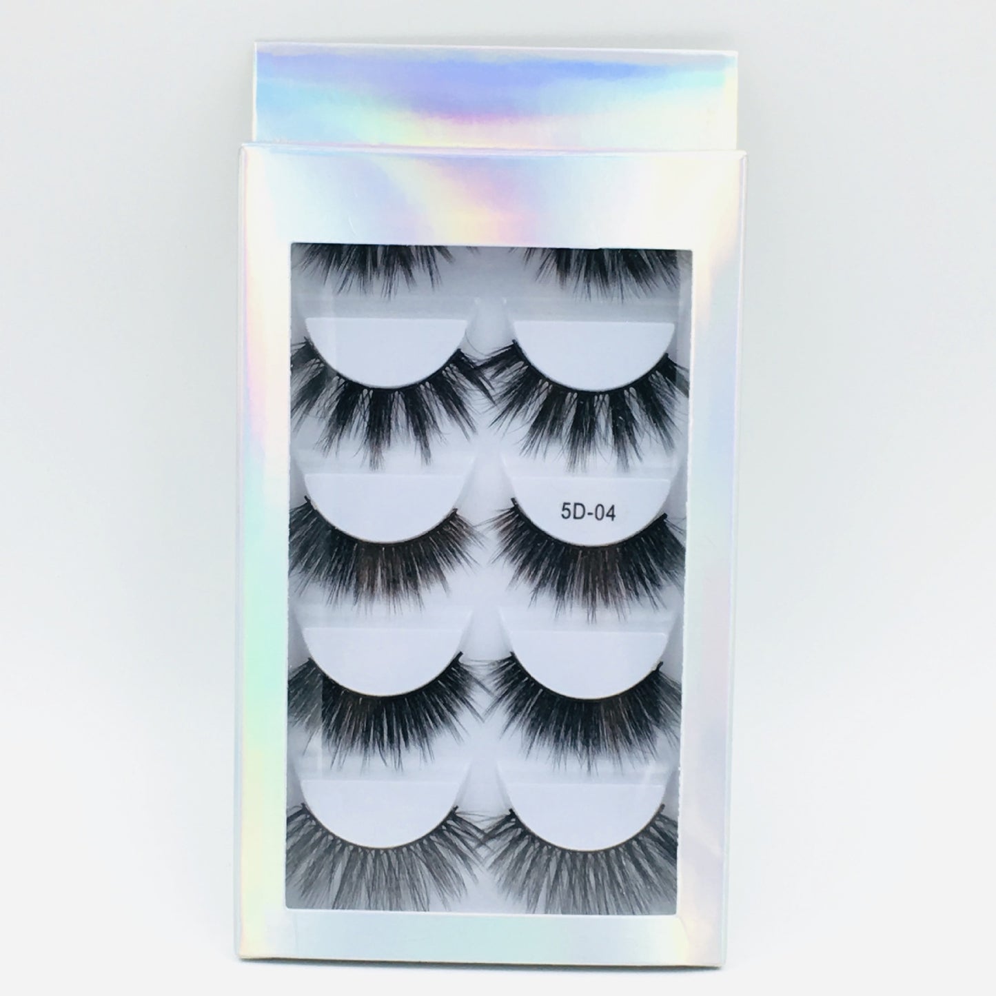 A - 5 Pairs 3D Laser Mink Synethic 25mm Natural Look Faux Eyelashes high quality