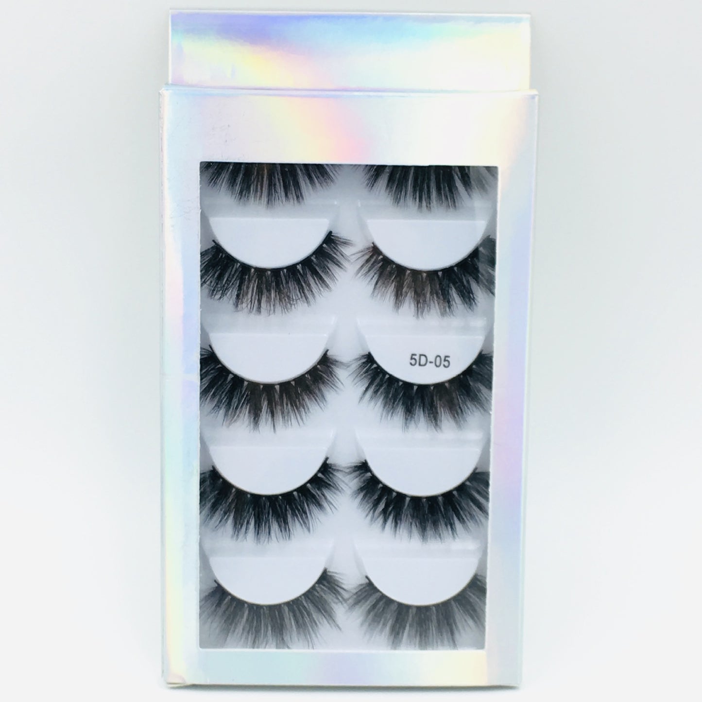 A - 5 Pairs 3D Laser Mink Synethic 25mm Natural Look Faux Eyelashes high quality