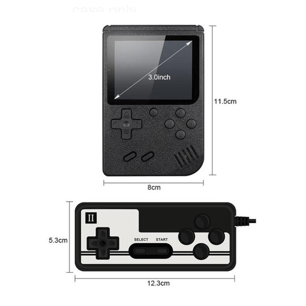 G - 400 Built in Retro Classic Video Games Handheld Console w/ 2 player Gift Set Black Red Blue Yellow and White