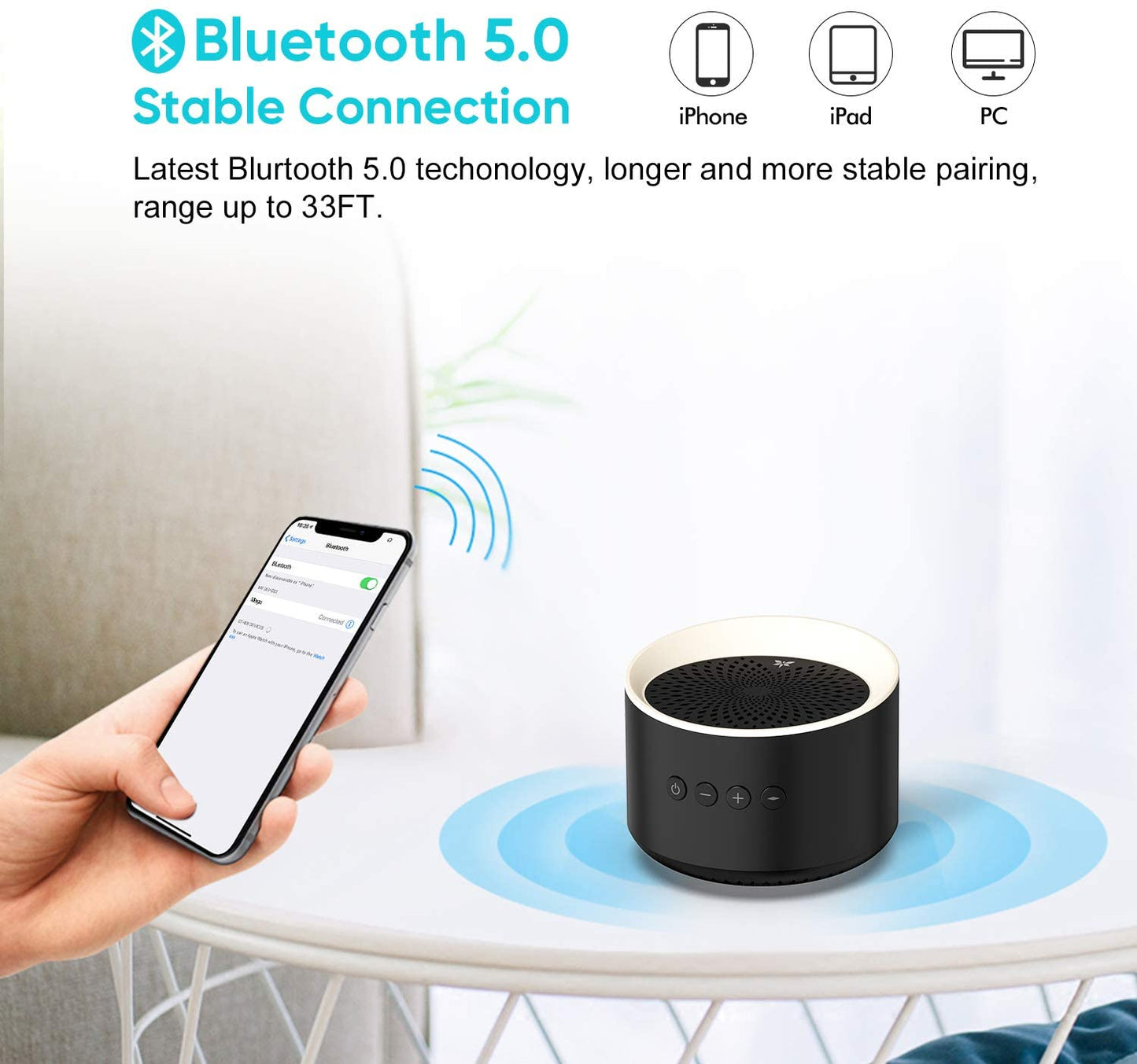 H - Axloie Mega Bluetooth Speaker Mini Portable with Colourful Light TWS Wireless Enhanced Bass Stereo Sound 10H Playtime Support TF/AUX Built-in Mic for Home Party Travel