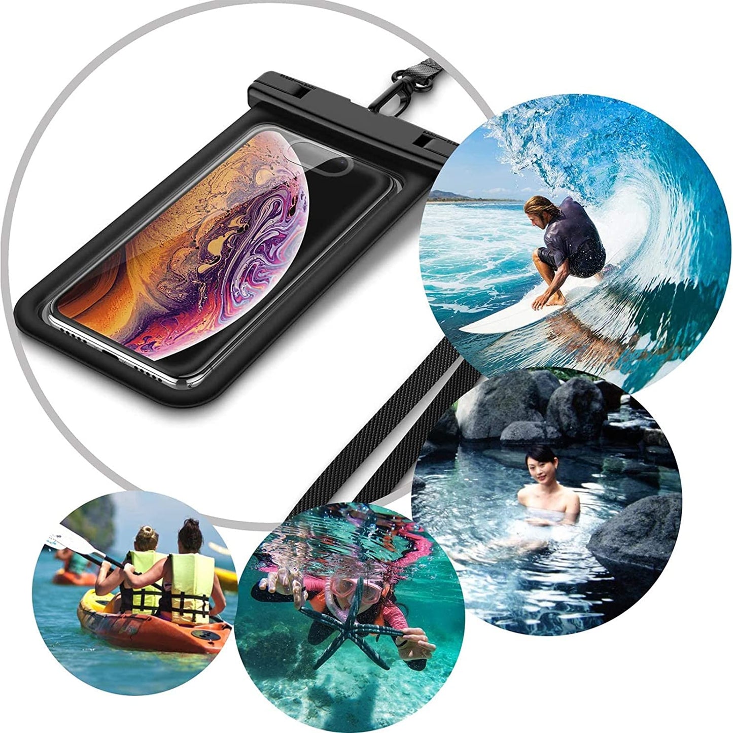 Cellphone Dry Bag Clear Universal Waterproof Cellphone Pouch Case