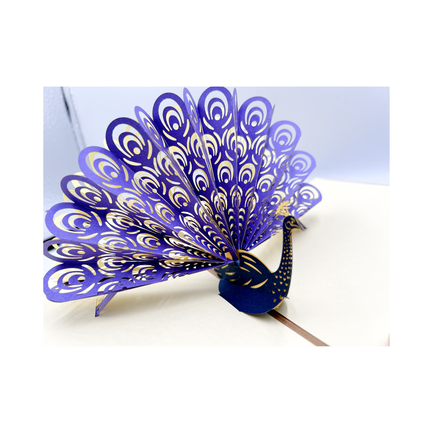 A1 - Peacock Bird 3D Pop Up Card