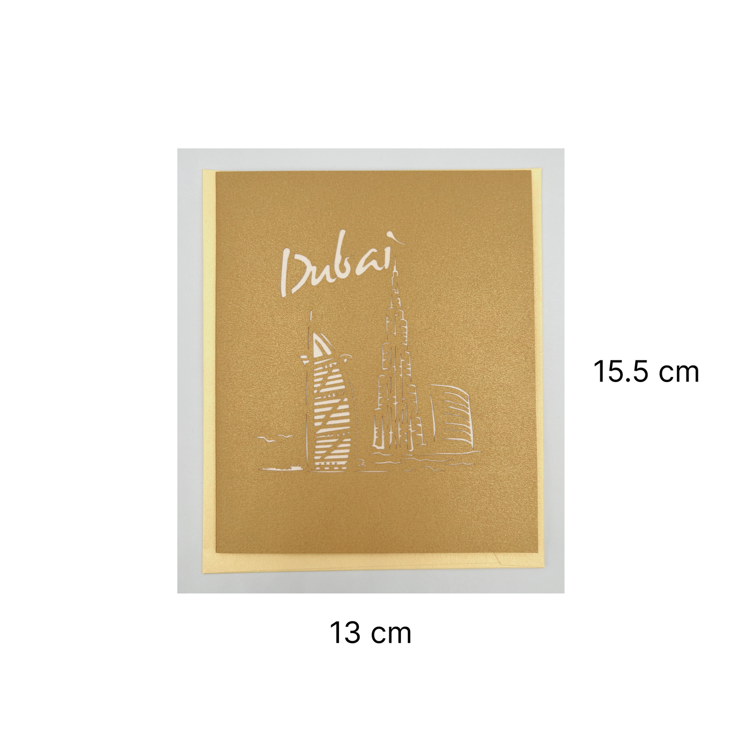 A2 - Dubai 3D Pop Up Greeting Card