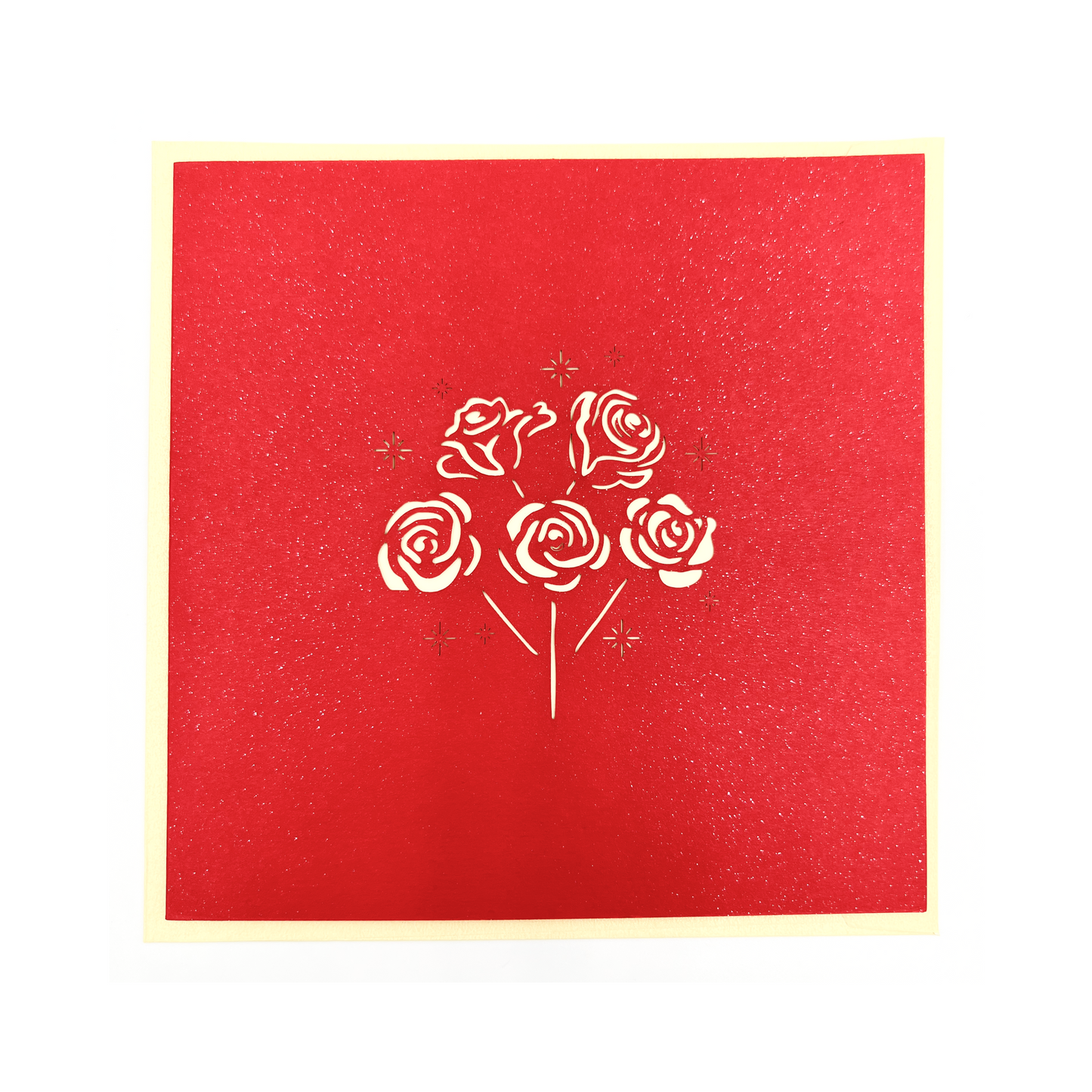 A1 - Rose 3D Pop Up Greeting Card With Envelope