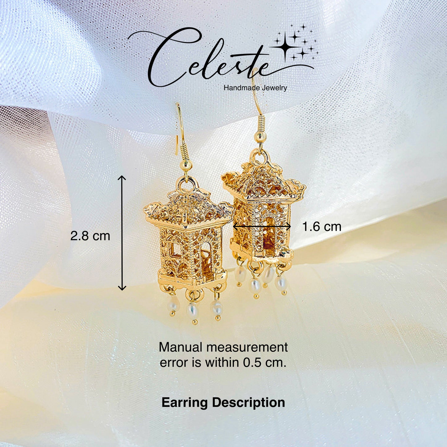 S - Golden Attic Earring