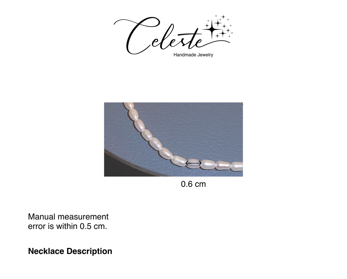 L - Crystal Splicing Baroque Pearl Necklace Freshwater Genuine Pearls