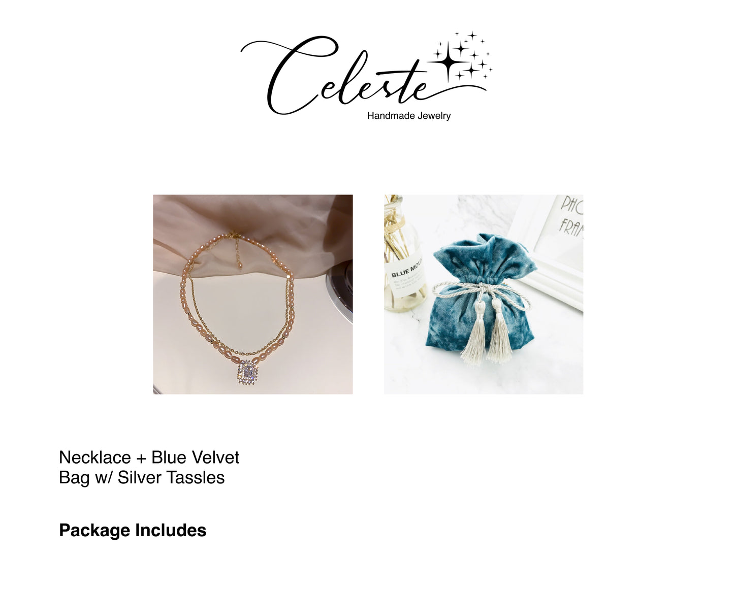 S - Real Gold Plated Two Layer Pearl Necklace