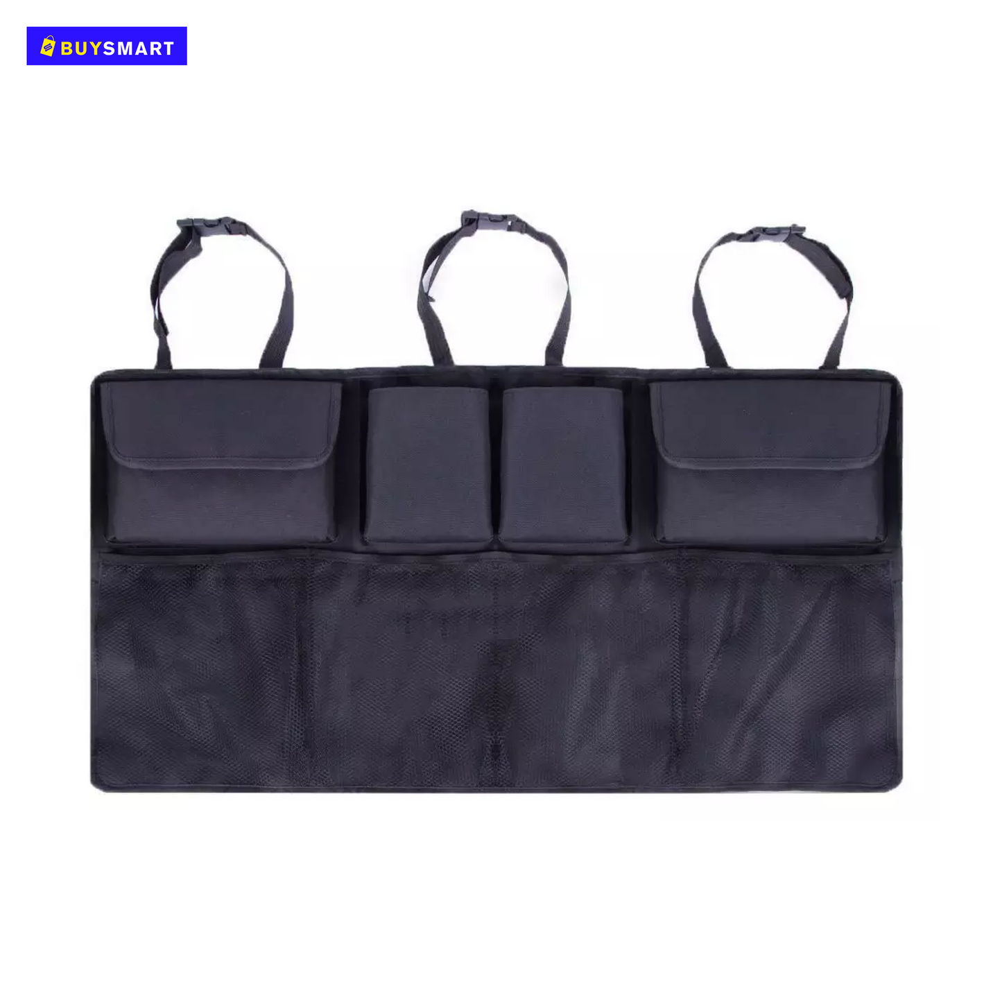 L - Car Back Seat Organizer 89 x 46cm with 8 Large Storage Bag