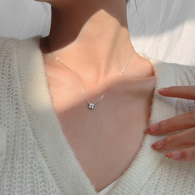 Lucky clover 925 silver necklace