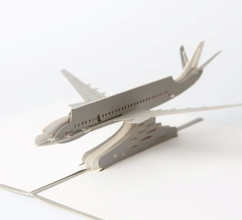 A1 - Airplane Special 3d Pop Up Paper Folding Gift Greeting Cards