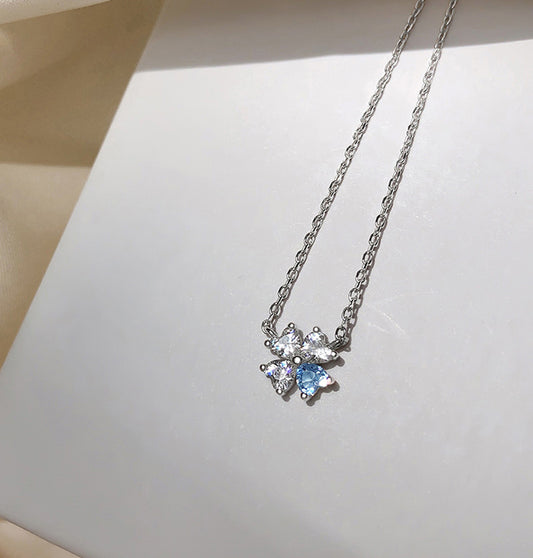 Lucky clover 925 silver necklace