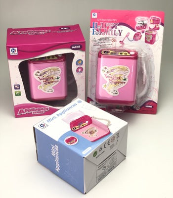A - Mini Electric Makeup Brush Cleaner Makeup Sponge Washing Machine Dollhouse Toy Automatic Washer USB