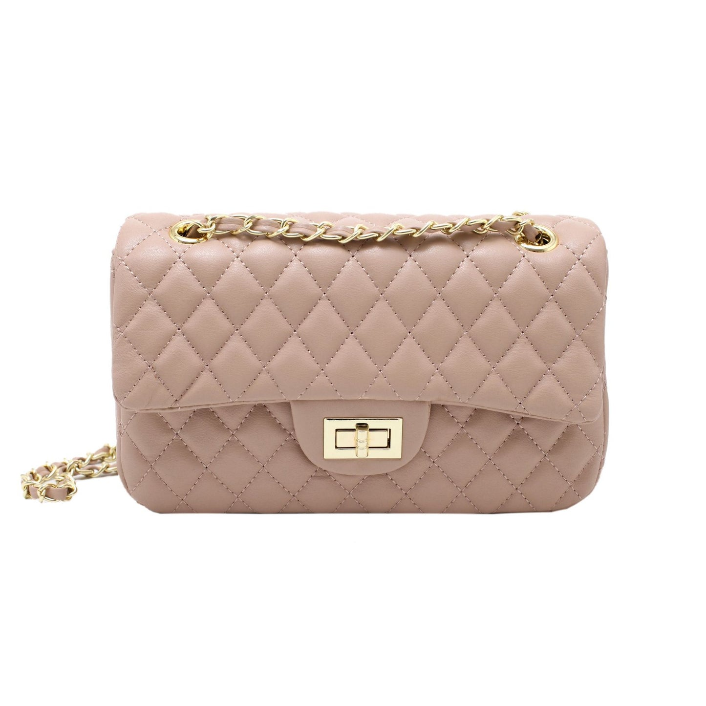 Pure Color Handbags Big Capacity Diamond Lattice Elegant Shoulder Bolsa Female Chain Leisure Crossbody Purses
