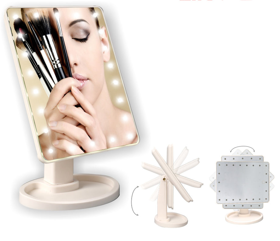 A - LED Lighted Makeup Mirror With Touch Screen