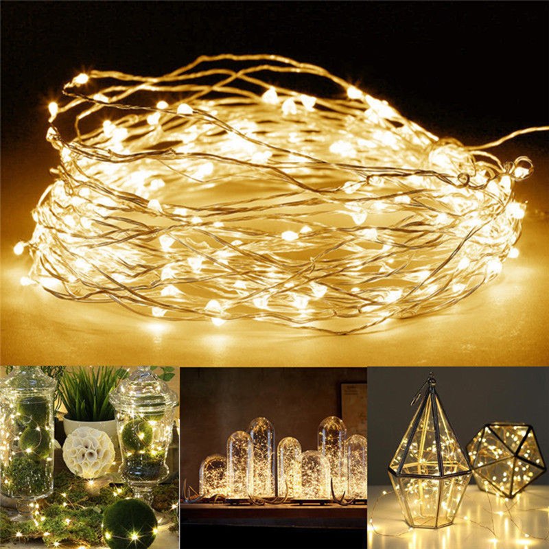 J - Battery 2M LED String lights Fairy lights For Home Christmas New Year Party Wedding Decoration Photo Clip Holder light