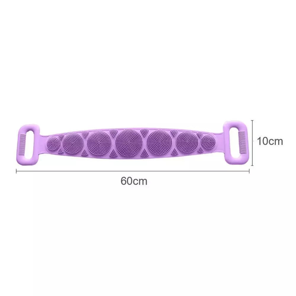 A - Back Scrubber Silicone Body Scrubber Brush Bath Massage