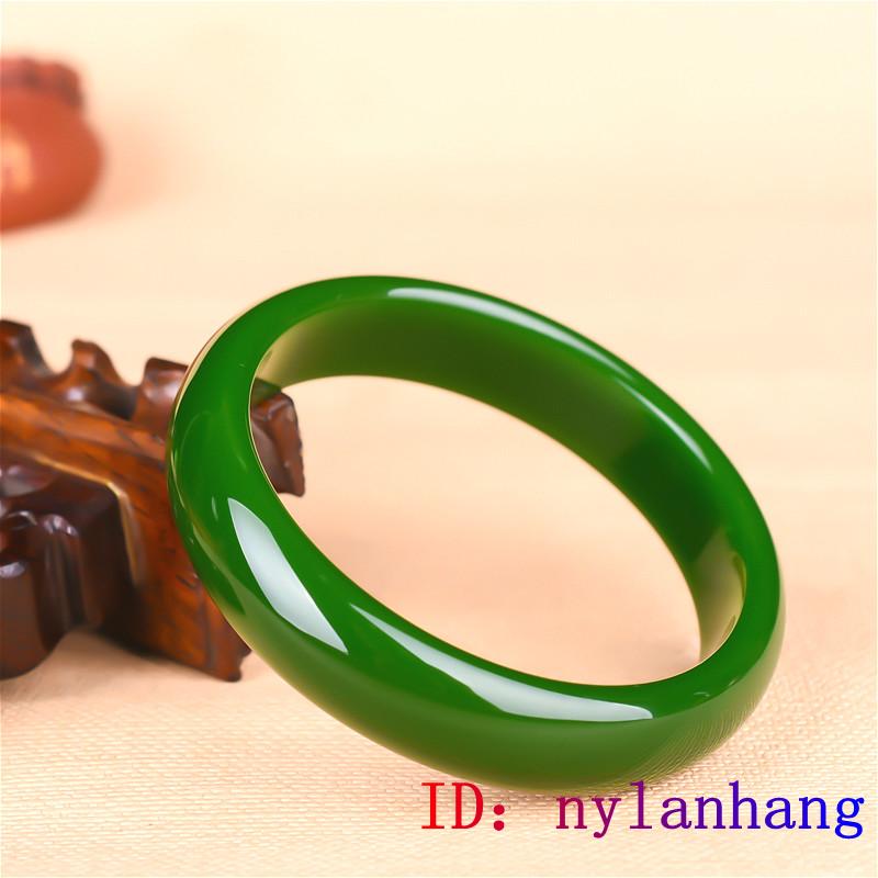 Green Jade Bangle Bracelet Jadeite Amulet 5a+ Natural Jewelry For Women And Men Gifts
