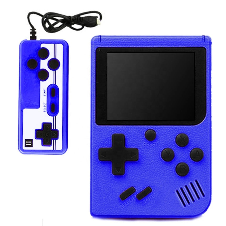 G - 400 Built in Retro Classic Video Games Handheld Console w/ 2 player Gift Set Black Red Blue Yellow and White