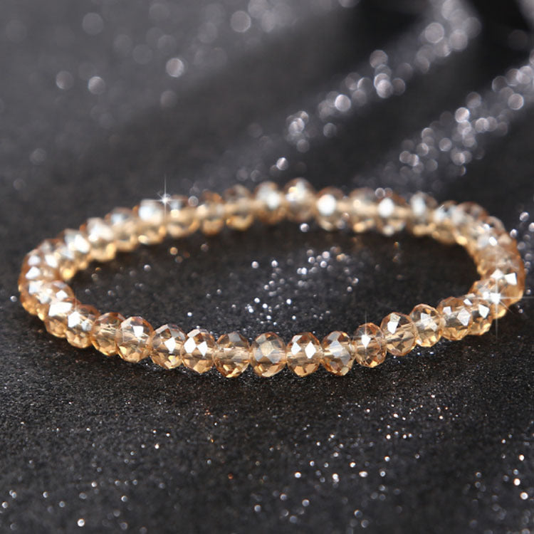 U - Lobster Clasp Sparkling Bracelets Colourful Aurora Geometric Crystal Bracelet For Girls Gifts
