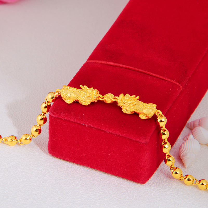V - Ethiopian Good Luck Wealth Dubai Bangle Pixiu Prosperity Bracelet