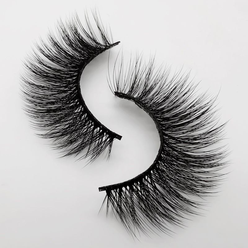 A - 5 Pairs 3D Mink Natural Look Eyelashes 25mm Faux Eyelashes high quality
