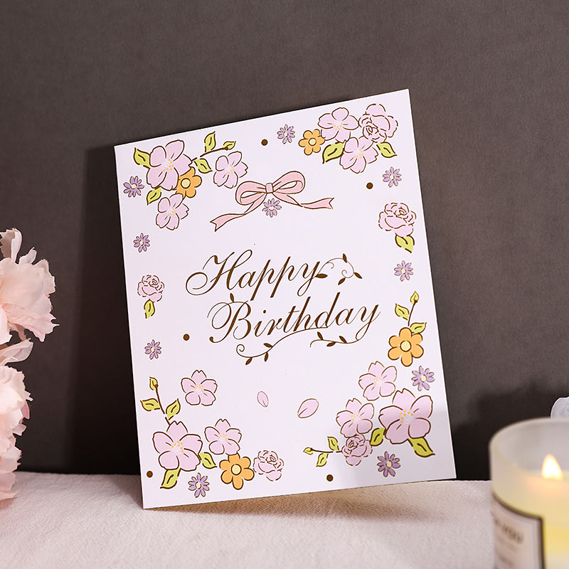 B - PVC Material 3D pop Up Birthday Greeting Cards