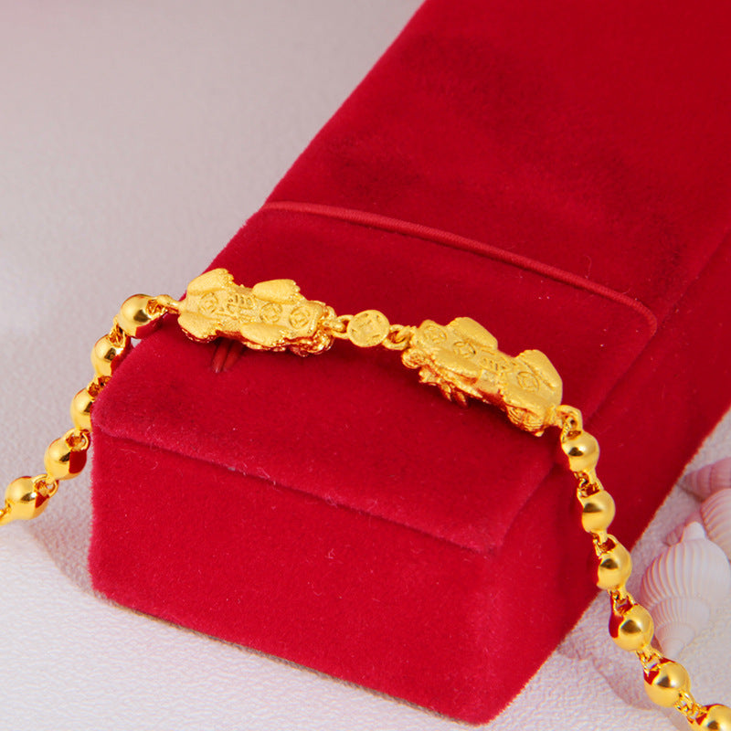 V - Ethiopian Good Luck Wealth Dubai Bangle Pixiu Prosperity Bracelet