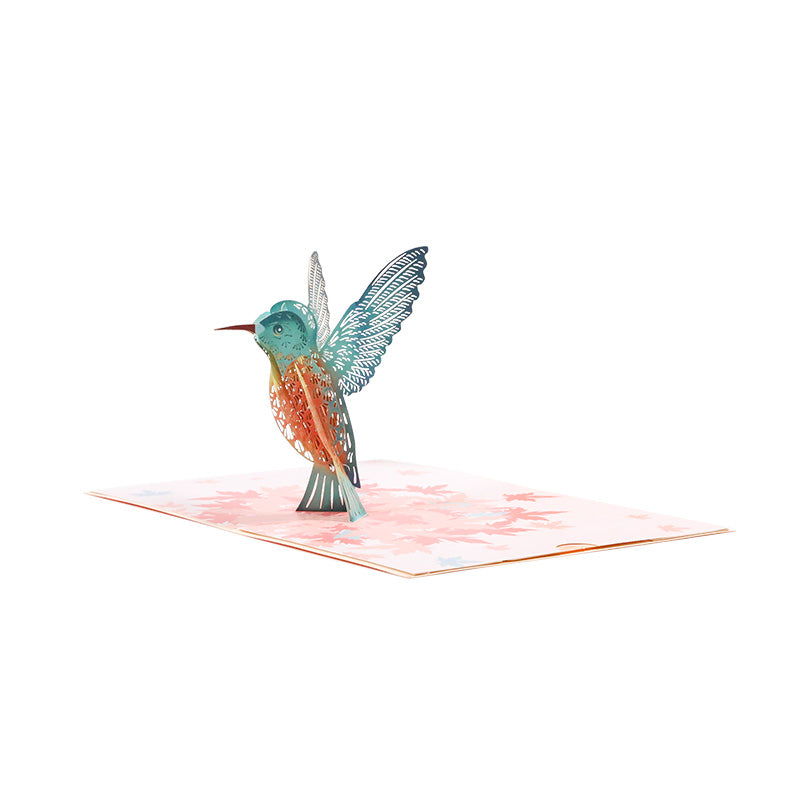B - 3D Maple Leaves Birds Greeting Cards for Friends