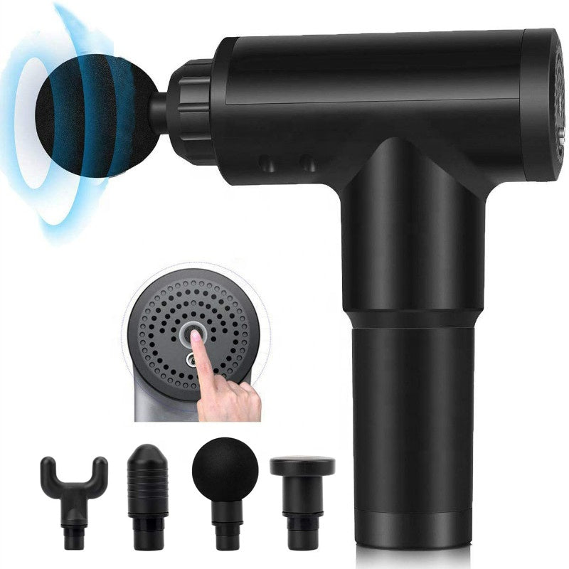 Fascial Gun KH - 320 Massage Gun 6 speed Therapeutic Sports massager 4 adjustable heads