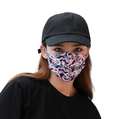 Cloth Face Mask Washable Breathable Reusable 1pc 2 layer Face covering