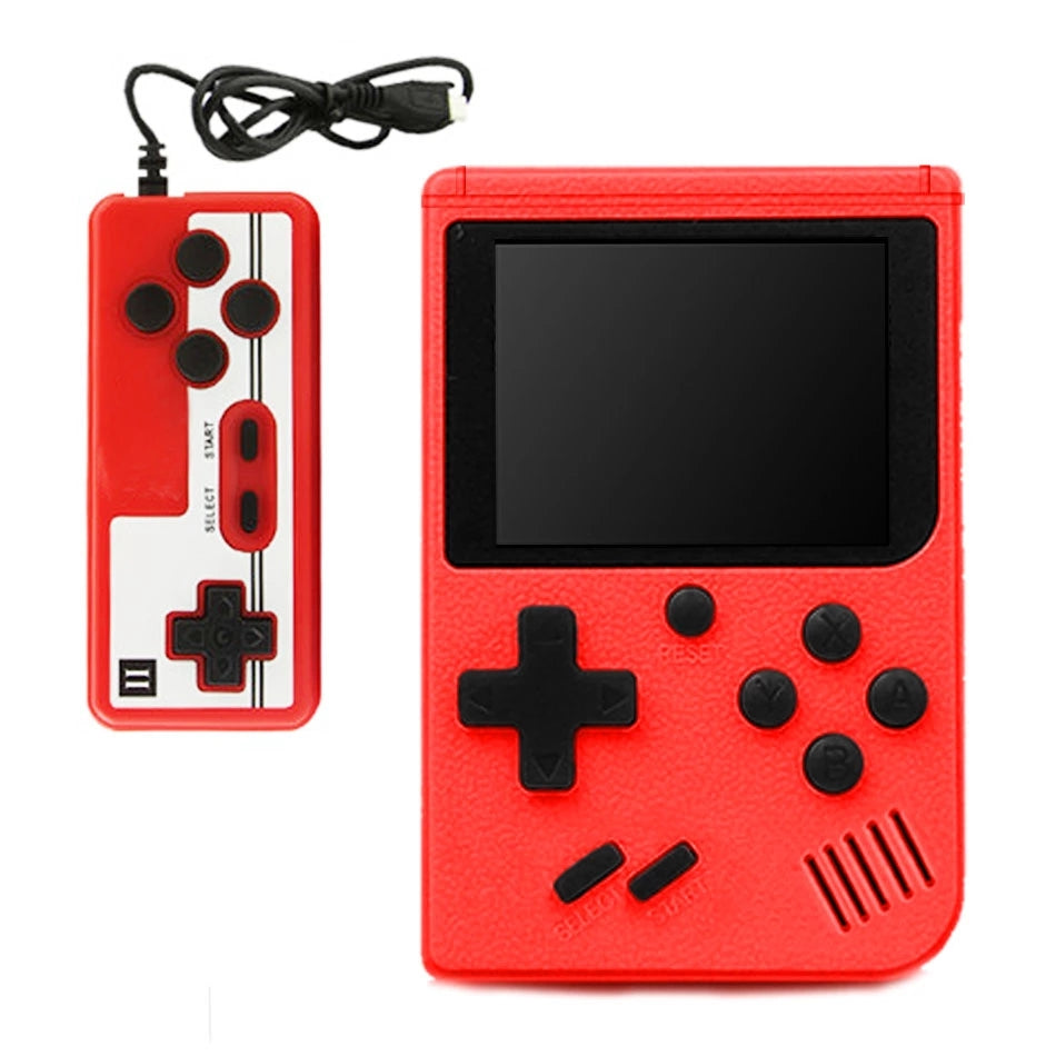 G - 400 Built in Retro Classic Video Games Handheld Console w/ 2 player Gift Set Black Red Blue Yellow and White