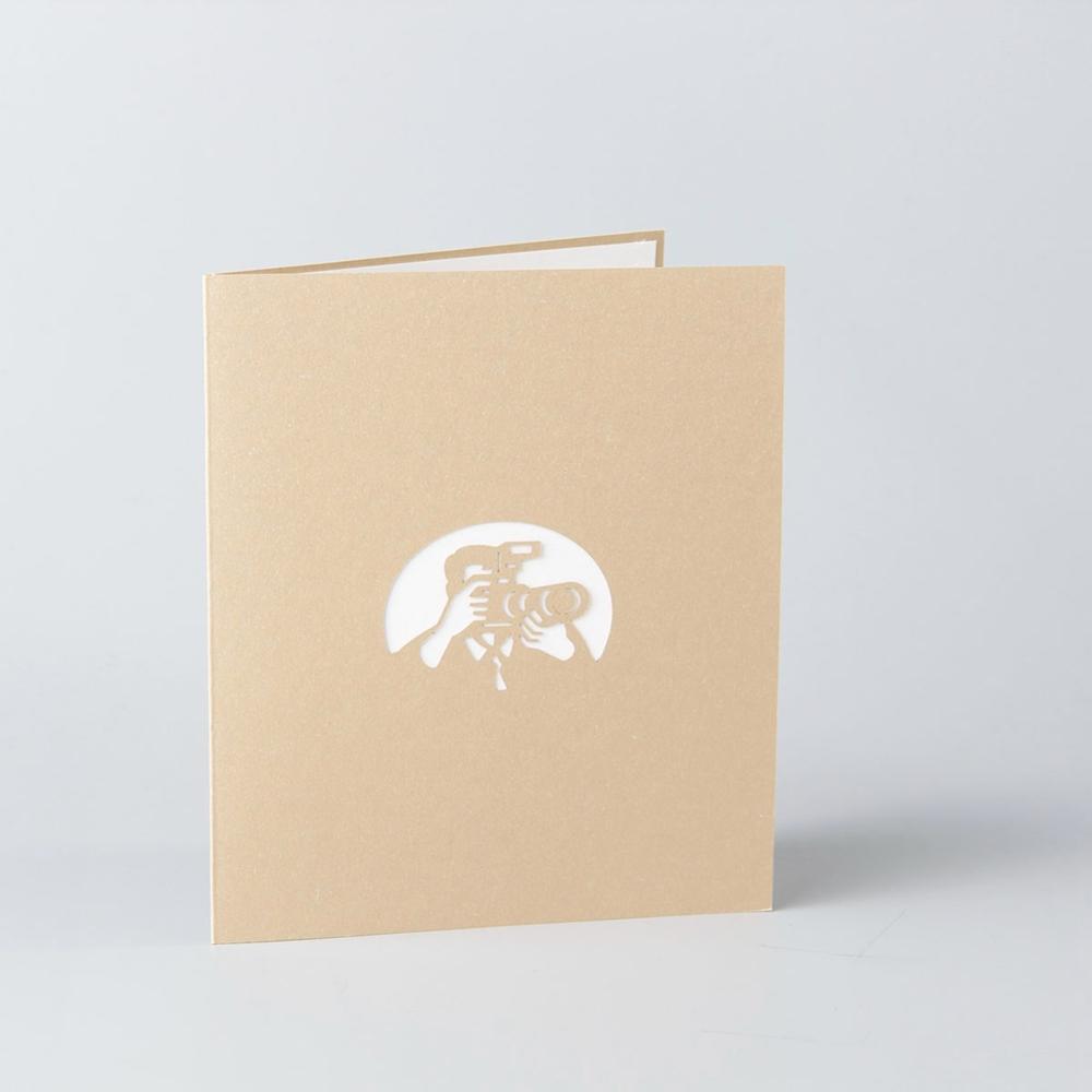 C - Camera handmade pop up greeting card