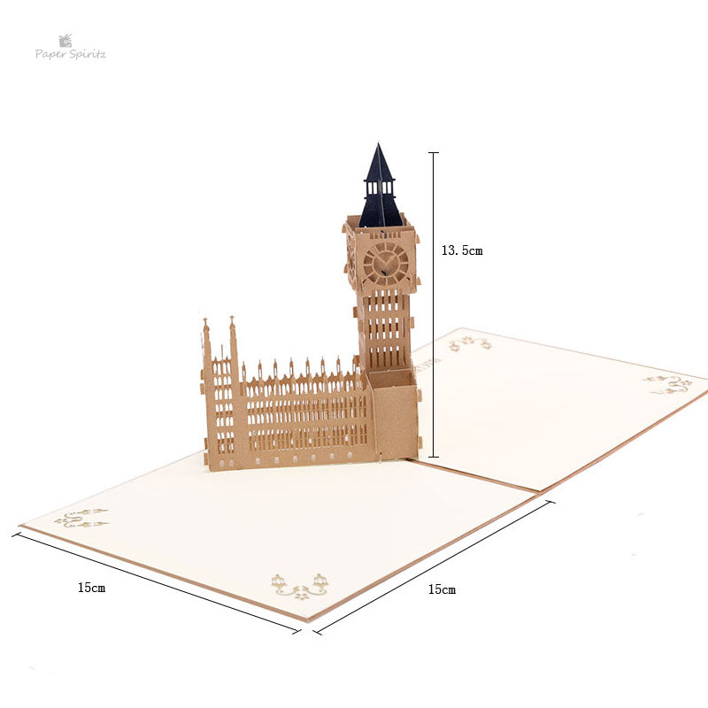 A1 - Big Ben 3d Birthday Pop up Greeting Card