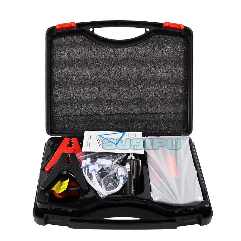 L - Car Jump Starter 68800mAh 4USB Set With Air Compressor Rechargeable Portable Multifunction LED Emergency Battery