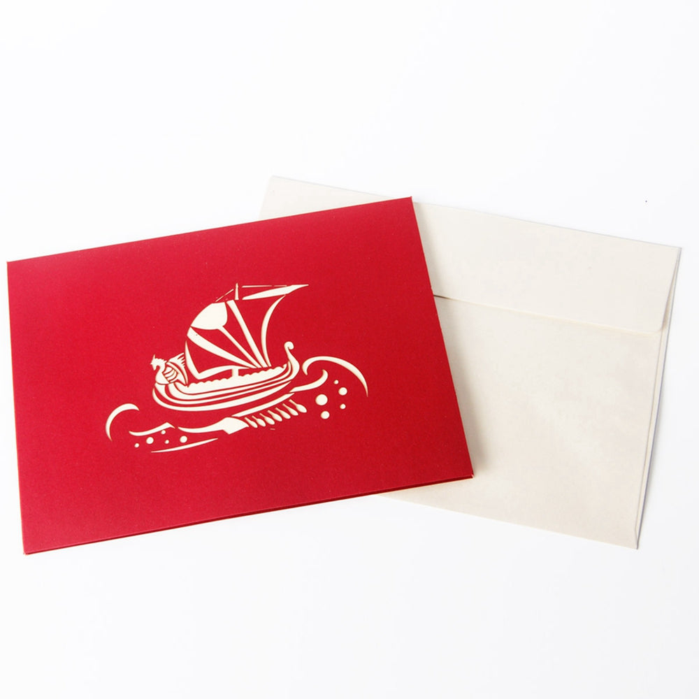 A1 - Pirate Unique custom design 3d pop up card for greeting