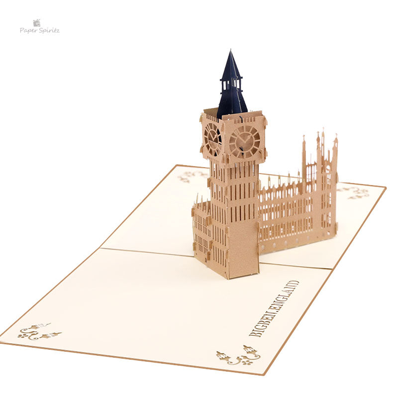 A1 - Big Ben 3d Birthday Pop up Greeting Card