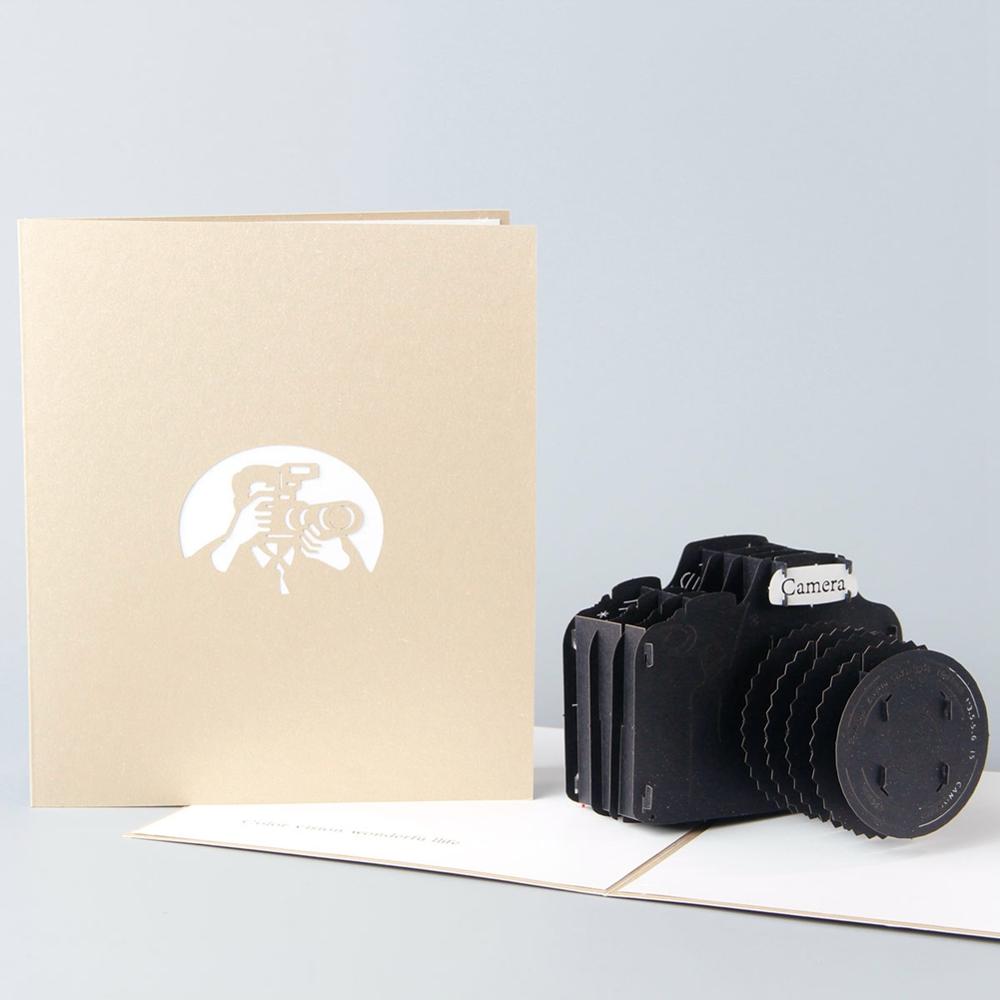 C - Camera handmade pop up greeting card