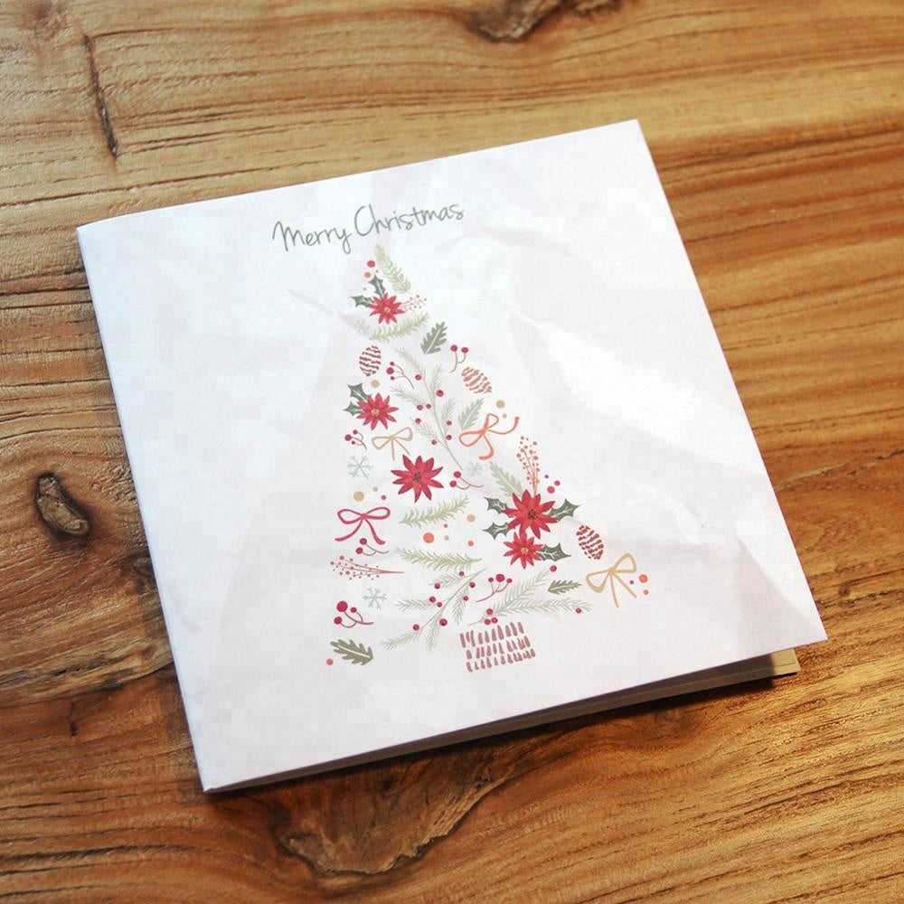 C - Christmas tree and deer pop up card
