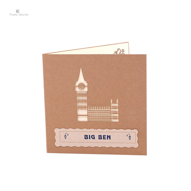 A1 - Big Ben 3d Birthday Pop up Greeting Card